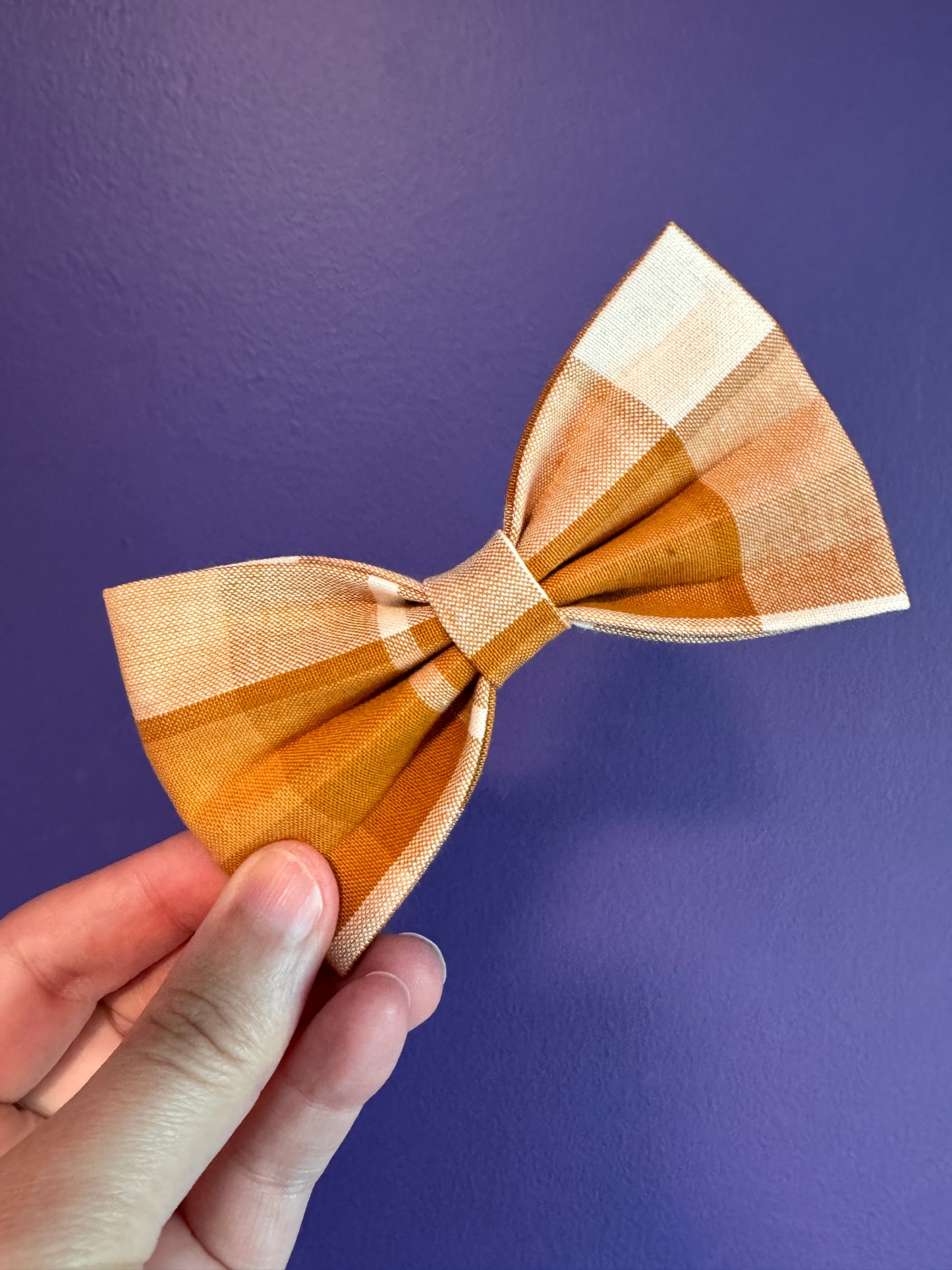 Collar Bow - Fall Plaid