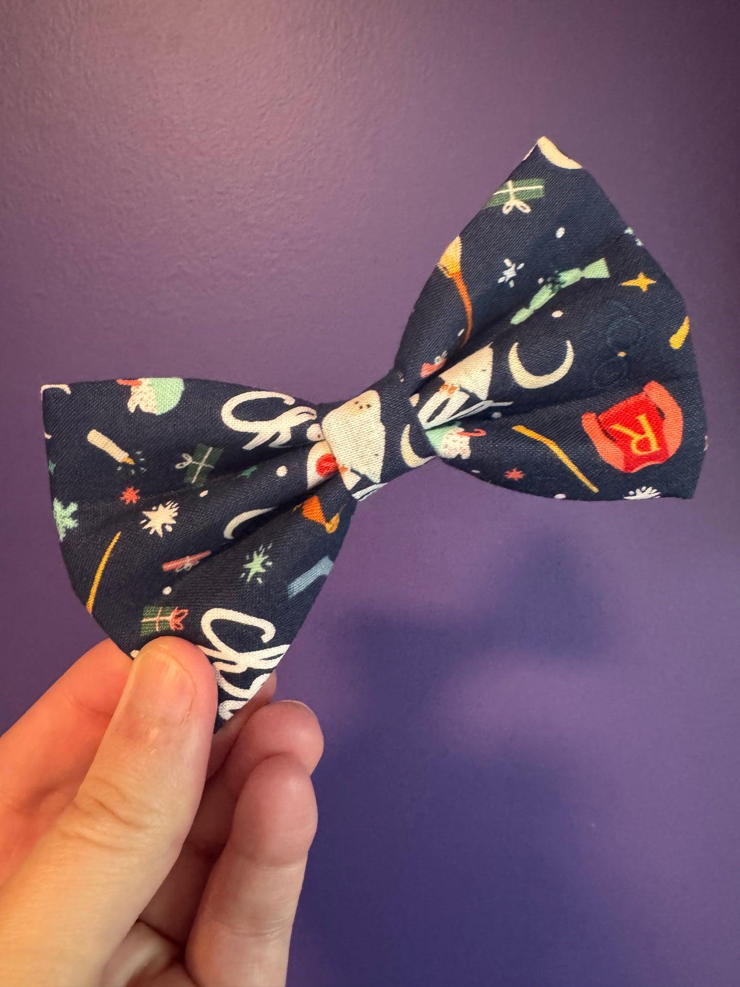 Collar Bow - Happy Christmas