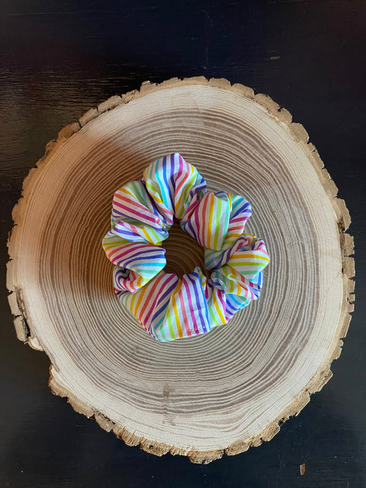 Scrunchies - Rainbow Stripe